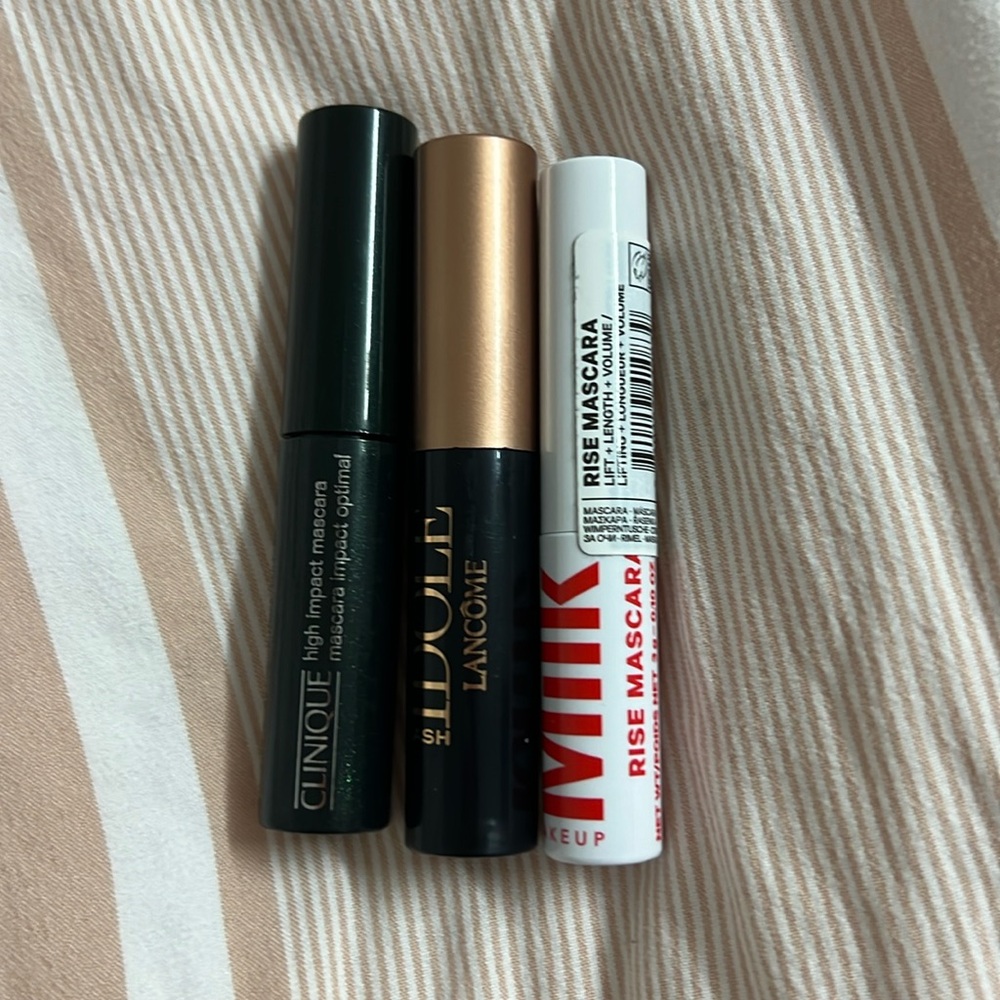 Mascara trio (clinique, lancome, milk) never opened/used
